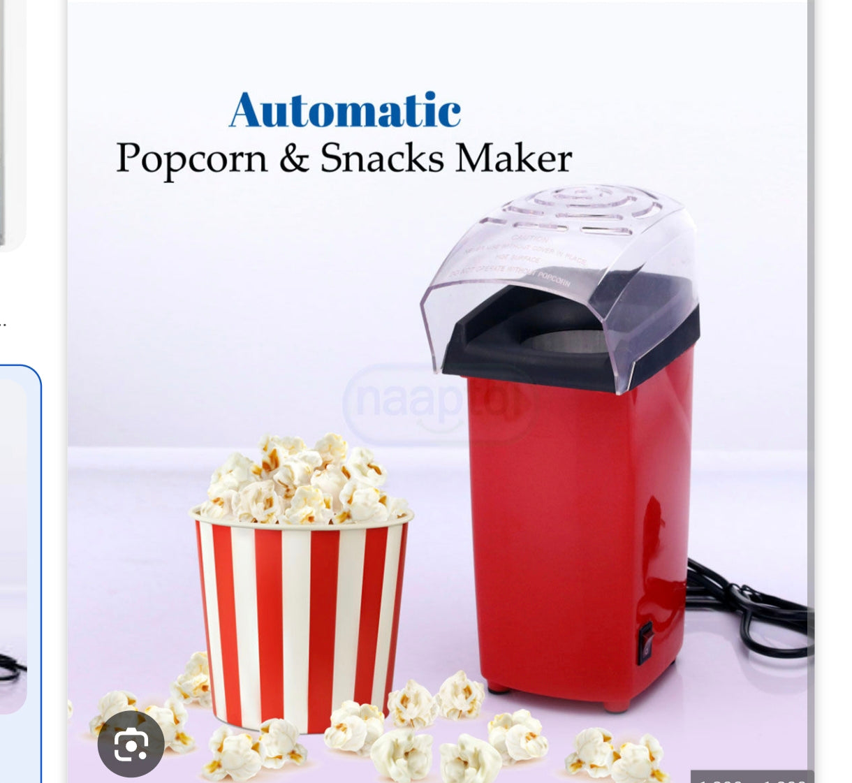 Electric Popcorn Maker
