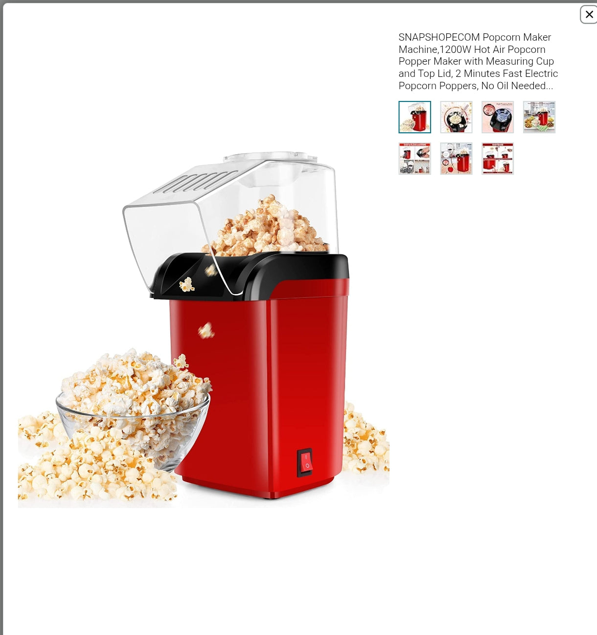 Electric Popcorn Maker